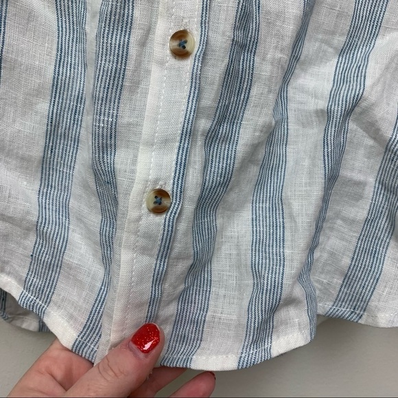 NWT Maeve Edinboro Sleeveless Linen Buttondown Top - Picture 8 of 13